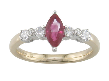 14KY London Blue Topaz Dia Dia-R20883