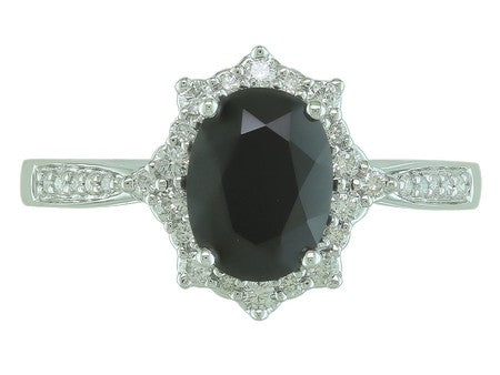 14KW London Blue Topaz Dia Dia-R28786