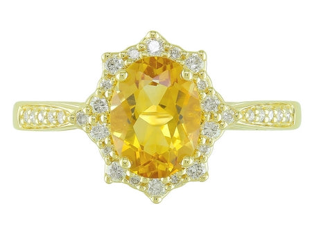 14KW London Blue Topaz Dia Dia-R28786