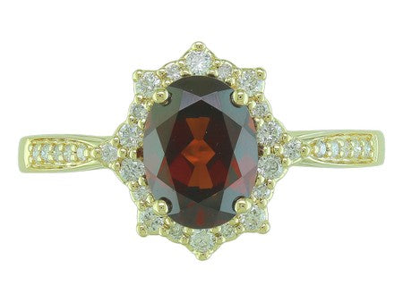 14KW London Blue Topaz Dia Dia-R28786