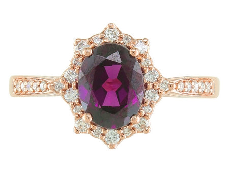 14KW London Blue Topaz Dia Dia-R28786