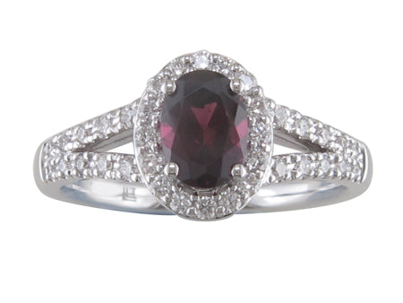 14KW Rhodolite Garnet Dia Dia-R29059