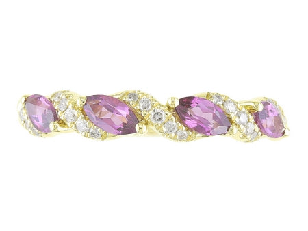 14KY Rhodolite Garnet Dia Dia-R34291