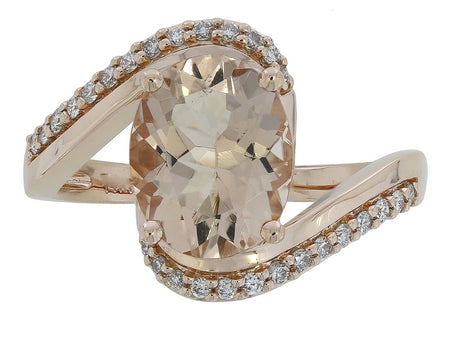 14KP Morganite Dia Dia-R34417