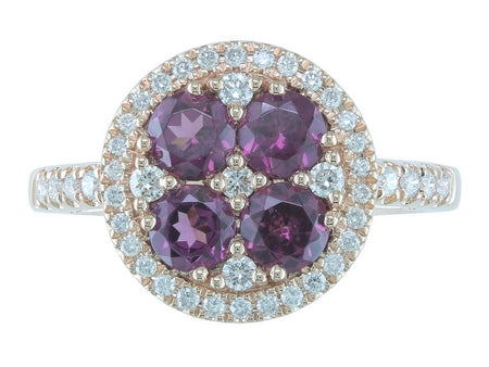 14KP Amethyst Dia Dia-R34457