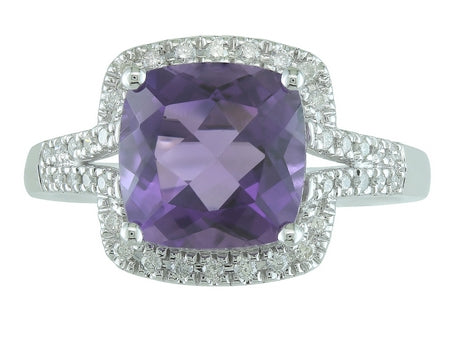 14KW Amethyst Dia Dia-R34673