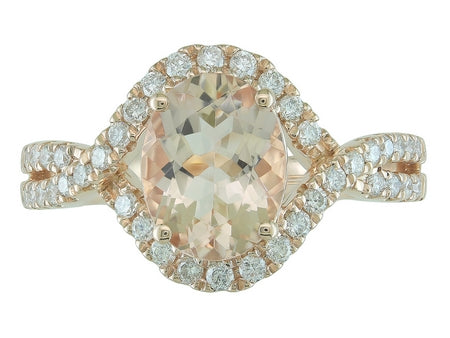 14KY Peridot Dia Dia-R34772