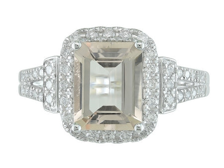 18KY Morganite Dia Dia-R34774