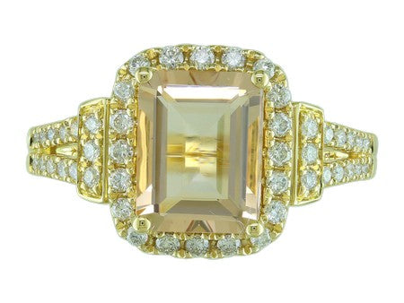 18KY Morganite Dia Dia-R34774