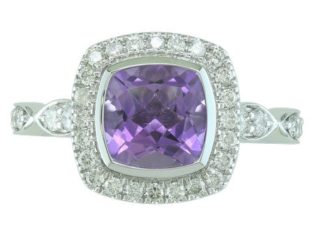 14KW Amethyst Dia Dia-R34779