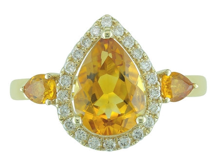 14KW Amethyst Rhodolite Garnet Dia-R34784