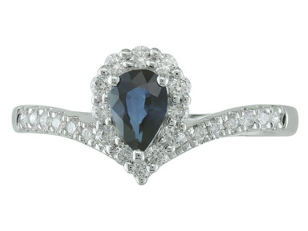 14KY London Blue Topaz Dia Dia-R34814