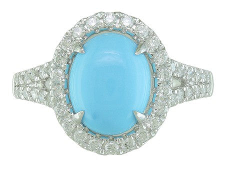 14KW Turquoise Dia Dia-R34847