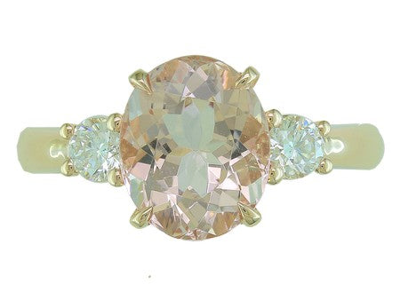 14KP Morganite Dia Dia-R34971
