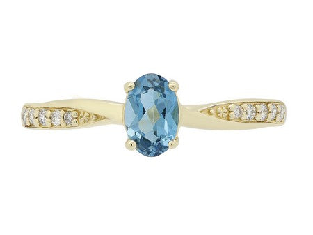 14KW White Topaz Dia Dia-R35345