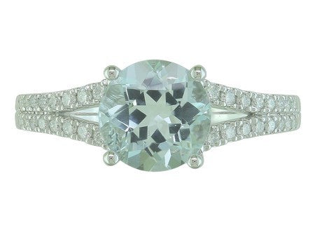 14KY Created Alexandrite Dia Dia-R35352