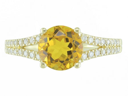 14KY Created Alexandrite Dia Dia-R35352