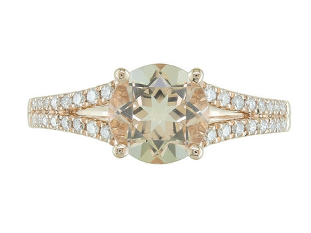 14KY Created Alexandrite Dia Dia-R35352