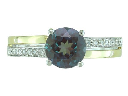 14KTT Citrine Dia Dia-R35353