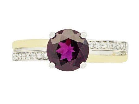 14KTT Citrine Dia Dia-R35353