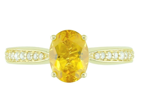 14KY London Blue Topaz Dia Dia-R35358