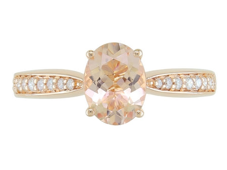 14KY London Blue Topaz Dia Dia-R35358