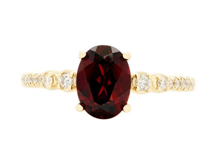 14KY Peridot Dia Dia-R35363