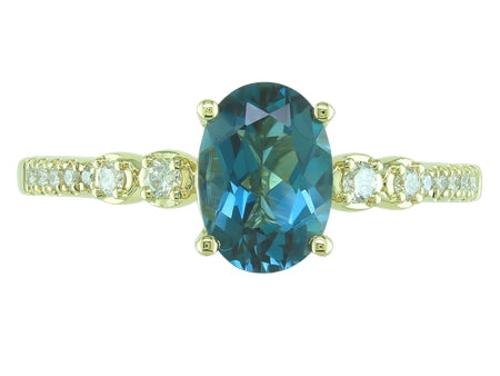 14KY Peridot Dia Dia-R35363