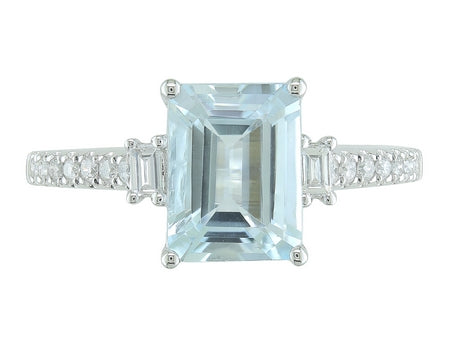 14KW London Blue Topaz Dia Dia-R35367