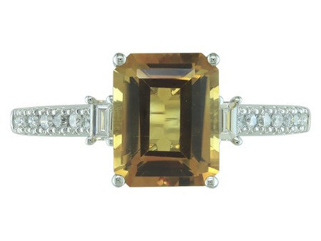 14KW London Blue Topaz Dia Dia-R35367