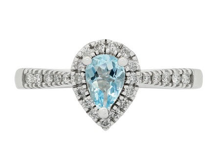 14KY London Blue Topaz Dia Dia-R35579