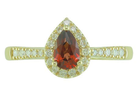 14KY London Blue Topaz Dia Dia-R35579