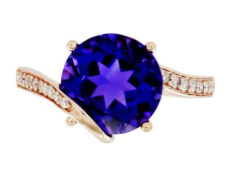 14KW Amethyst Dia Dia-R35837