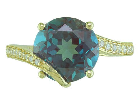 14KW Amethyst Dia Dia-R35837