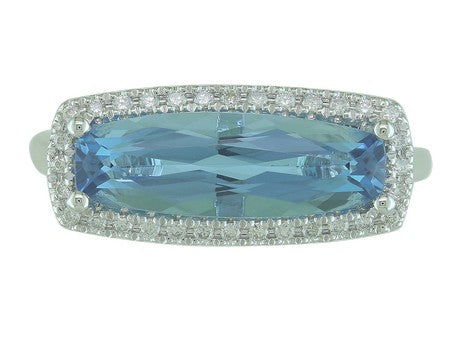 14KW Green Amethyst Dia Dia-R35864