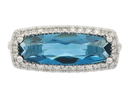 14KW Green Amethyst Dia Dia-R35864