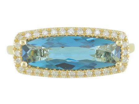 14KW Green Amethyst Dia Dia-R35864