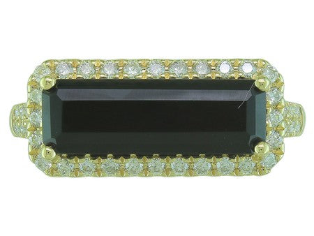 14KW Created Alexandrite Dia Dia-R35866