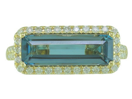 14KW Created Alexandrite Dia Dia-R35866