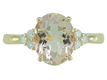 14KW Aquamarine Dia Dia-R36178