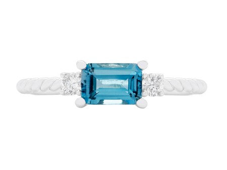 14KW London Blue Topaz Dia Dia-R36741