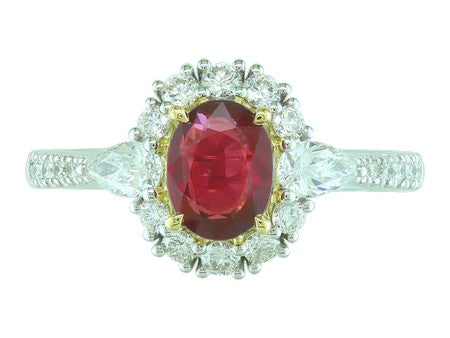 18KTT Ruby Dia Dia-R36877