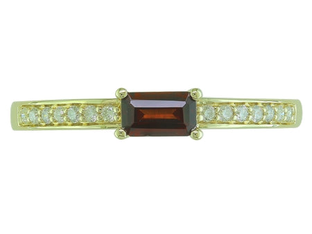 14KW Garnet Dia Dia-RA3949