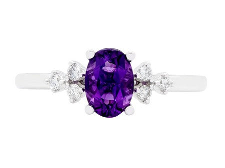 14KW Created Alexandrite Dia Dia-RA4563