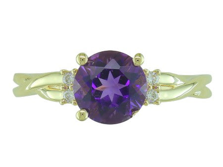 14KP Rhodolite Garnet Dia Dia-RE1496