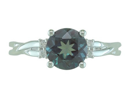 14KP Rhodolite Garnet Dia Dia-RE1496