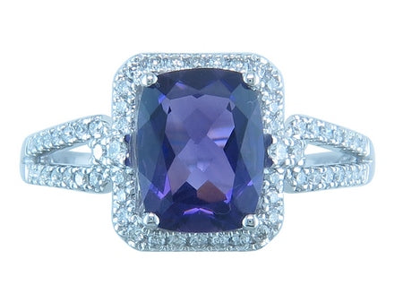 14KY London Blue Topaz Dia Dia-RE3055