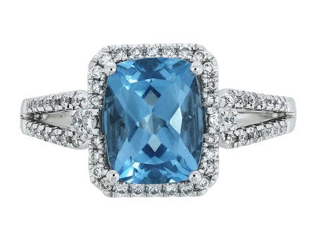 14KY London Blue Topaz Dia Dia-RE3055