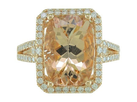 14KY London Blue Topaz Dia Dia-RE3055