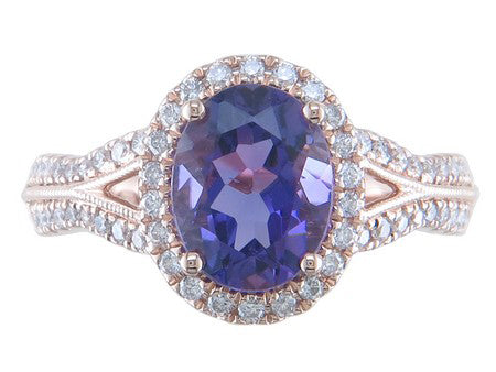 14KW London Blue Topaz Dia Dia-RE3227